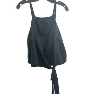 Krisa @ Revolve NWT‎ Black Cami with Side Tie Size Large